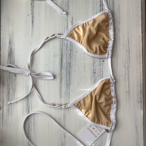 White Shell Bikini Top - Picture 3 of 3